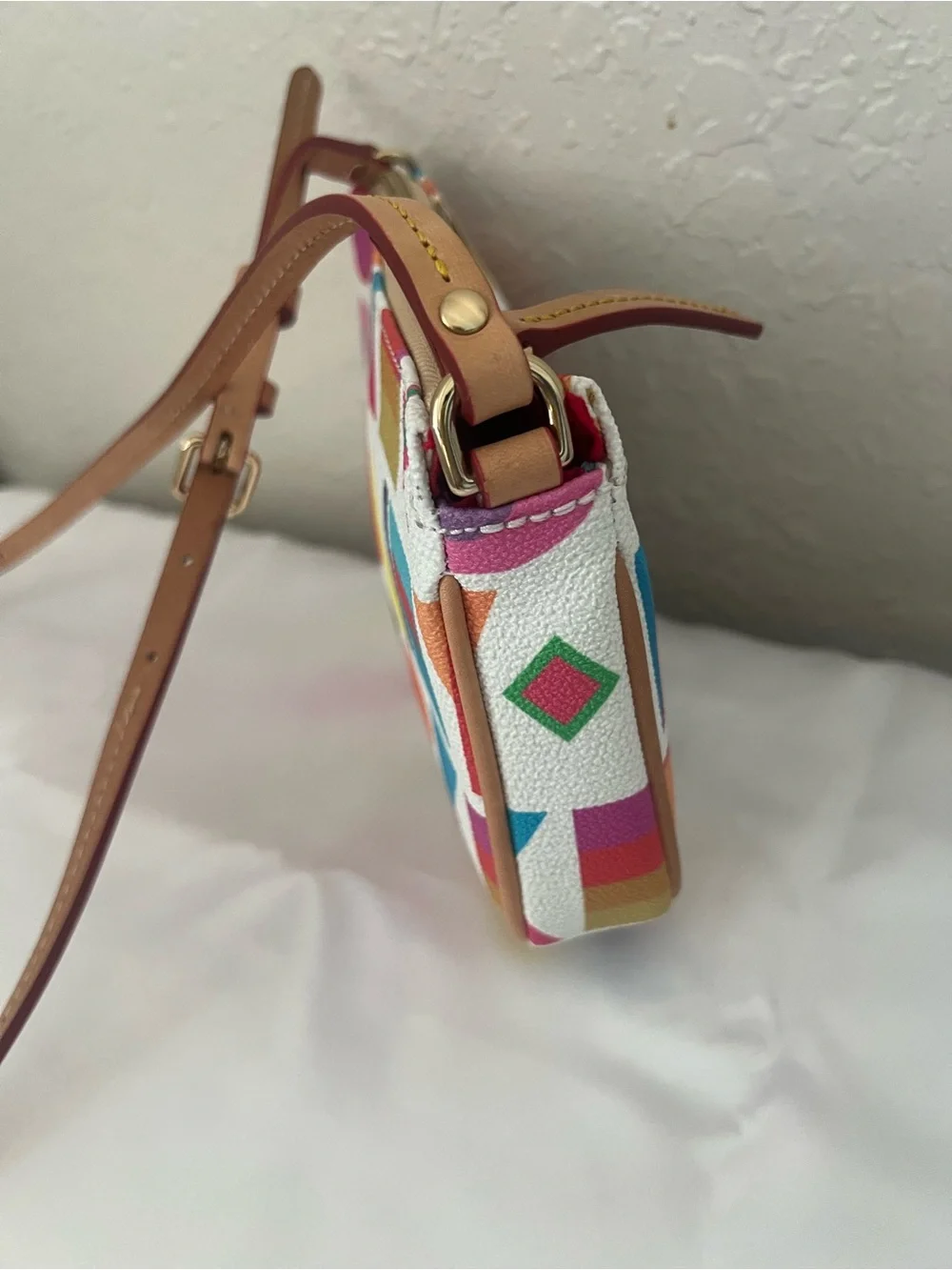 Dooney & Bourke Small Crossbody Bag - Multicolor/Red
